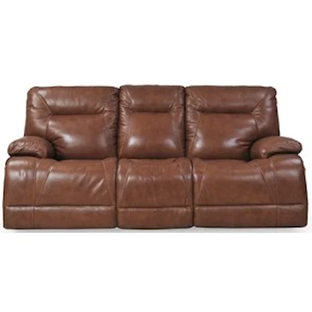 Casual Electric Motion Sofa with Power Headrests